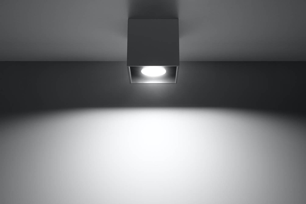 Plafon LAMPA sufitowa SL.0567 natynkowa OPRAWA kwadratowa antracyt