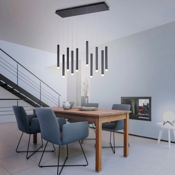 Zawieszana lampa nad wyspę BRUNO 15206-18 LED 52W 3000K sople czarny