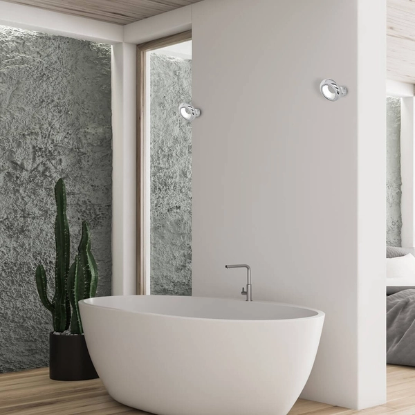 Kinkiet LAMPA ścienna MERCURIO ML330 Milagro okrągła OPRAWA metalowa LED 12W pierścień circle chrom