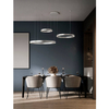 Pierścieniowa lampa wisząca BARI LE44316 LED 181W 3000K srebrna