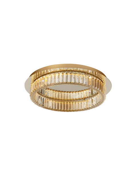 Sufitowa lampa kryształowa Bauta LED 29W 3500K do salonu złota
