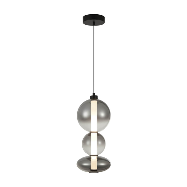 Regulowana lampa zwis Sonte PND-24352V-24W-BK-SG Italux LED 24W 3000K szara czarna