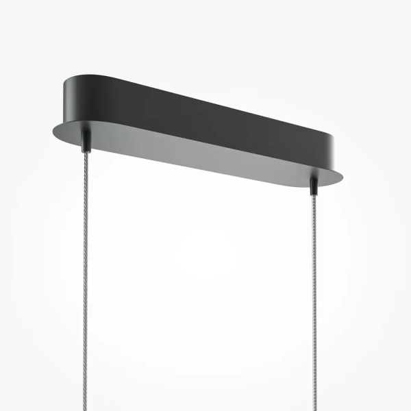 Łukowa lampa wisząca liniowa Curve MOD243PL-L18BK LED 15W 3000-4000K czarna