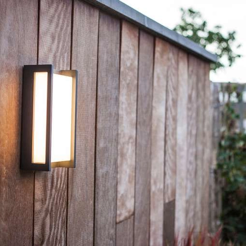 Elewacyjna LAMPA ścienna QUBO 5193001118 Lutec prostokątna OPRAWA metalowa LED 18W 3000K outdoor IP54 szara