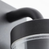Zewnętrzna lampa ścienna Aosta 96355/06 IP44 tuba czarny przezroczysty