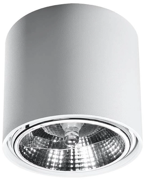 Spot LAMPA sufitowa SL.0695 metalowa OPRAWA downlight natynkowa tuba biała