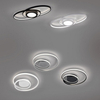 Czarna lampa sufitowa Zibal R62911132 LED 22W 3000K nad łóżko