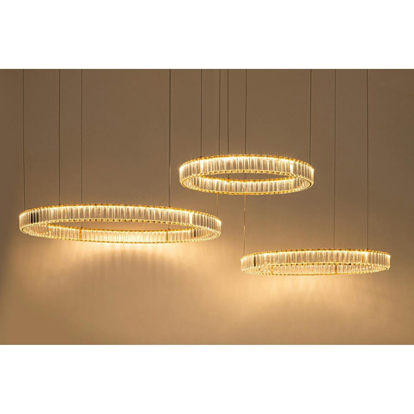 Potrójna lampa wisząca Liberty MSE1501100189 Moosee LED 74W 3000K złota