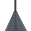 Wisząca lampa stożkowa do salonu ZENITH 11493 szary błękit