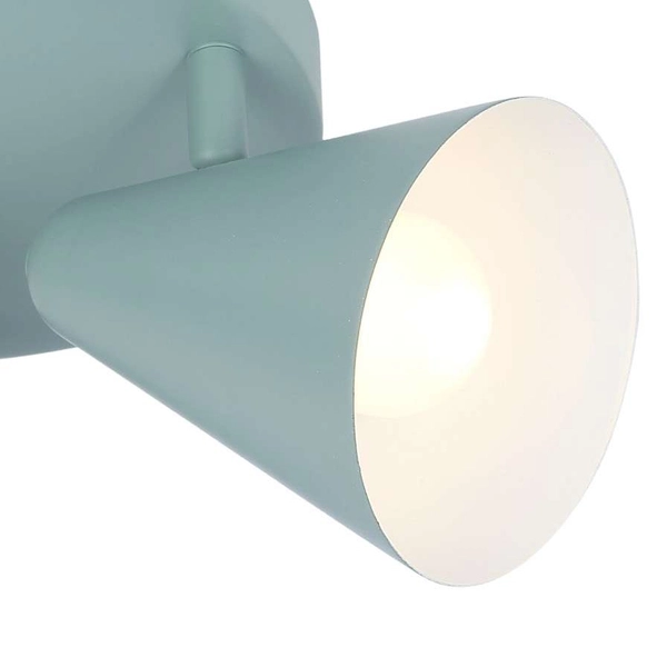 Plafon LAMPA sufitowa AMOR 98-63328 Candellux retro OPRAWA metalowe reflektorki regulowane szare