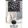 Lampa stołowa CORT 41-34632 abażurowa nocna print panterka czarna