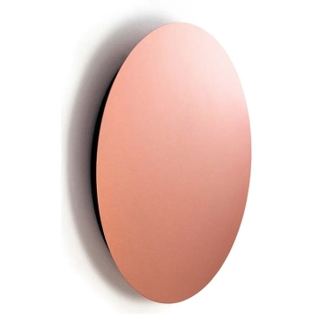 Ścienna lampa Ring okrągła LED 15W do sypialni miedziana