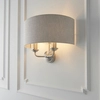 Lampa ścienna abażurowa Highclere 94403 Endon beżowy chrom