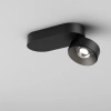 Sufitowa lampa regulowana QRLED next czarna soczewka LED 6W 3000K na korytarz 16525-L930-W3-00-12
