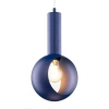 Zwisowa lampa granatowa VITRUM 1xE27 oczko do jadalni nad wyspę 41635