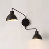 Obrotowa lampa ścienna Holi nowoczesna do salonu czarna