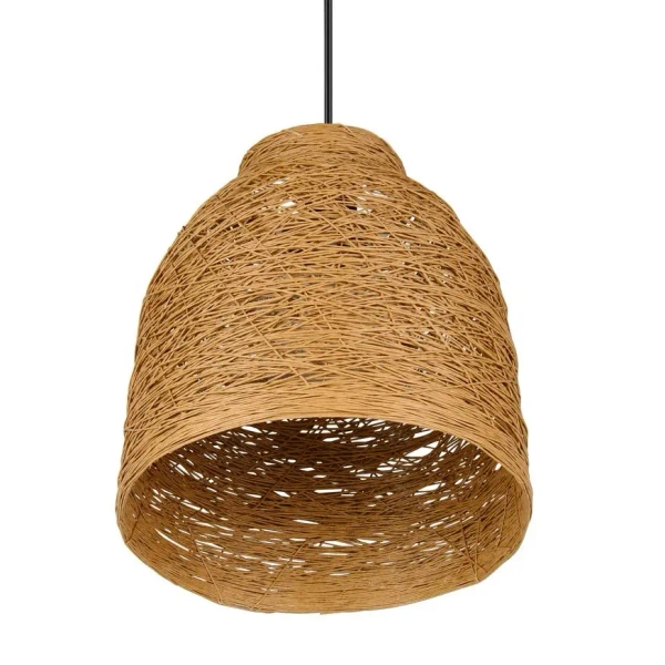 Lampa wisząca boho JOELINE R31731026 ekologiczna czarny brązowy