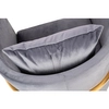 Fotel Chloe Velvet MSE011000303.V23 tapicerowany ciemnoszary złoty