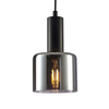 Wisząca lampa skandynawska Santia PND-65342-1-BK+SG do kuchni czarna przydymiona
