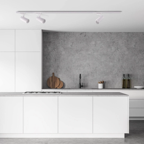 LAMPA sufitowa ICE LP-732/1R 3W WH Light Prestige metalowa OPRAWA do systemu szynowego 1-fazowego reflektorek tuba biała