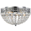 Pałacowa LAMPA sufitowa SAXHOLM 106062 Markslojd metalowa OPRAWA plafon glamour okrągły kryształki crystals chrom przezrocz