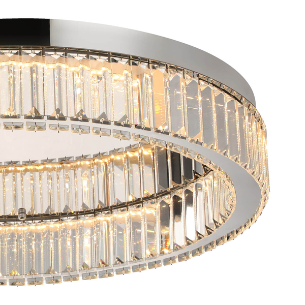 Lampa glamour sufitowa SPARK AZ5785 Azzardo LED 48W 3000K do salonu chrom