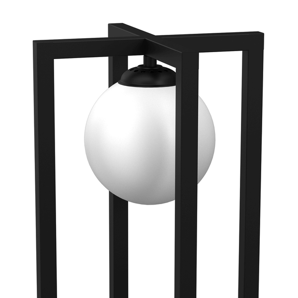 Lampa stołowa Diego MLP8571 ze szklanym kloszem biała czarna