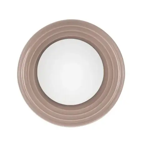 Lampa ścienna okrągła MALVANO LE45265 z porcelany do jadalni mokka