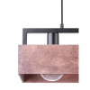 Jadalniana lampa wisząca Dakota 31748 nad stół czarna brązowa