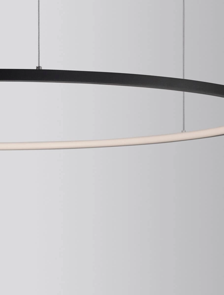 Metalowy żyrandol TOLUCA LE42782 do pokoju LED 58W 3000K czarny