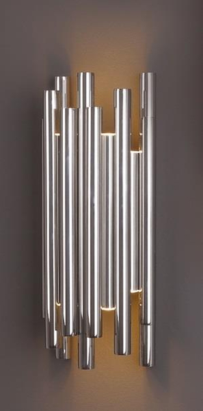 Kinkiet LAMPA ścienna ORGANIC W0186 Maxlight metalowa OPRAWA sople LED 8W 3000K chrom