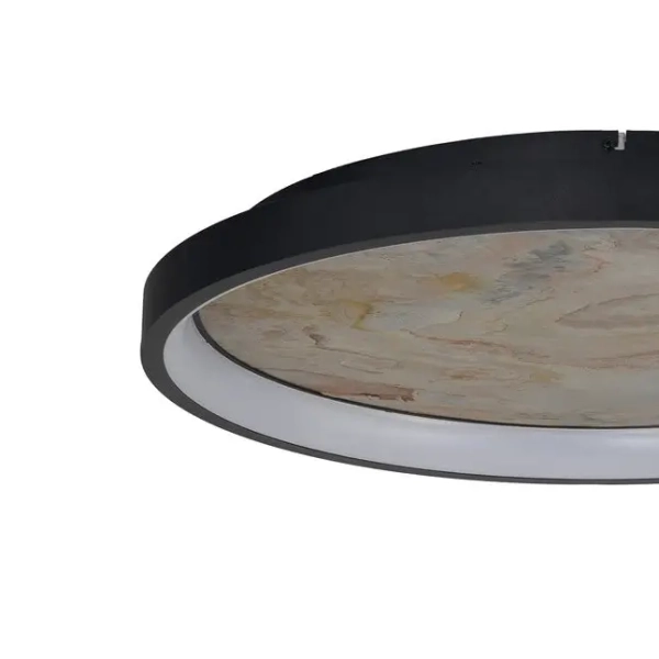 Plafon metalowy do salonu KRYPTON AZ6665 LED 40W CCT brązowy czarny