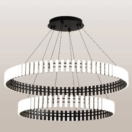 Podwójna lampa wisząca Klavia CGKLAVIA-80-DOUBLE LED 231W 3000K czarna