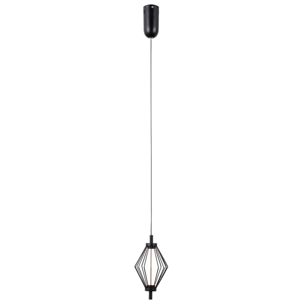 Lampa wisząca diament Sevil PND-34403-1-BK LED 5W 3000K druciana czarny