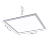 Lampa sufitowa 14755-21 LED 22W 2700-5000K z pilotem kwadratowa biała