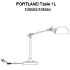 Lampka biurkowa stojąca Portland 108583 Markslojd regulowana chrom