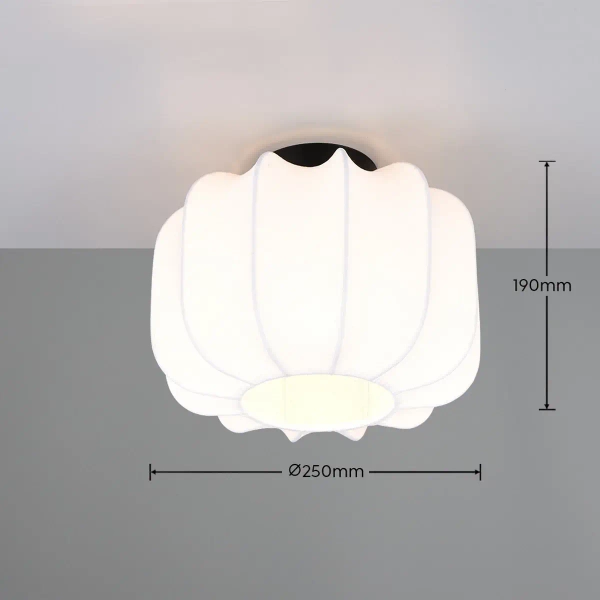 Sufitowa lampa do salonu materiałowa MADELINE R61971001 biały