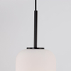 Nowoczesna lampa wisząca Marc LE42722 czarna do przedpokoju loftowy zwis