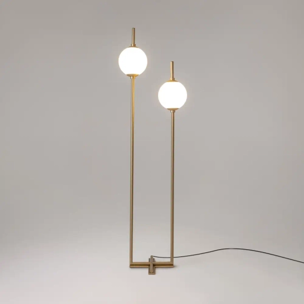 Podłogowa lampa The Sixth Sense Z020FL-L12BS3K LED 12W 3000K kule mosiądz