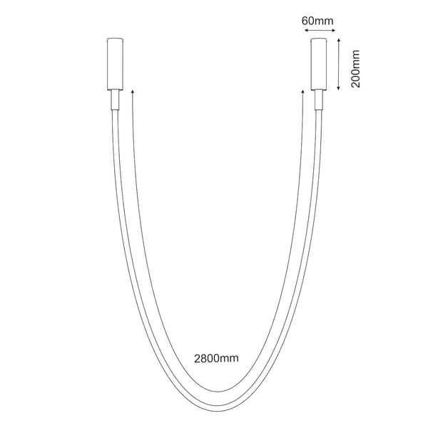 Wisząca lampa lina Hebi 5056 Shilo LED 28W 3000K nad stół do salonu biały czarny