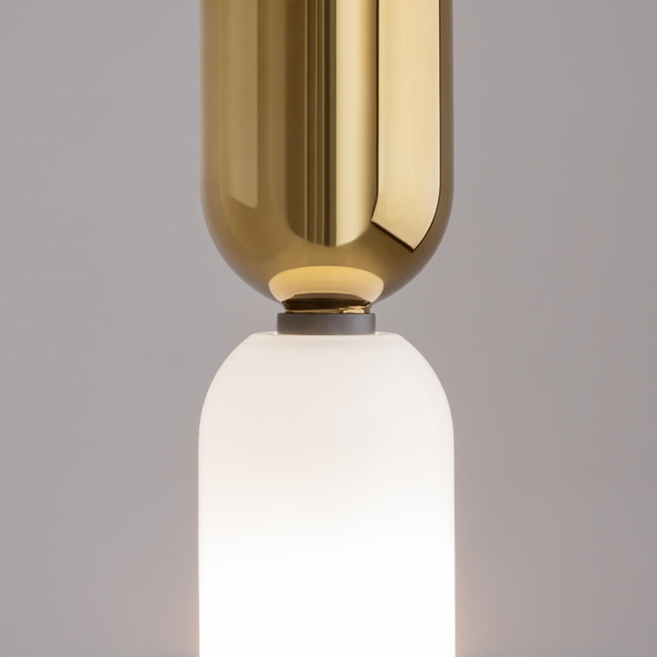 Lampa wisząca Memory MOD177PL-01G Maytoni do jadalni czarna biała złota