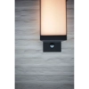 Ścienna LAMPA ogrodowa CUBA 5193811118 Lutec metalowa OPRAWA elewacyjna LED 13W 3000K kinkiet z czujnikiem IP54 szary
