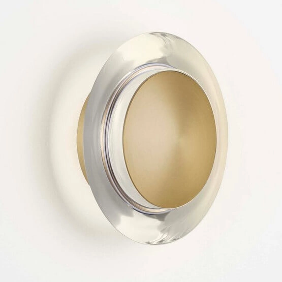 Lampa sufitowa POCITOS LE44927 LED 8W 3000K dysk złota przezroczysta