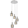 Nowoczesna LAMPA wisząca DONATI 5251 Rabalux szklany zwis kaskada chrom