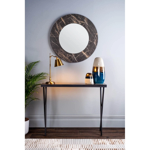 Biurkowa lampa klasyczna Kempten KEM4175 metalowa antyczny mosiądz