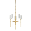 Abażurowa lampa wisząca DARLING ST-9501-5 GOLD złoty biały