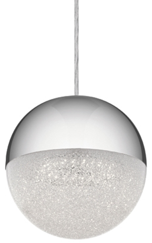 Lampa do salonu wisząca QN-MOONLIT-P-PC polerowany chrom