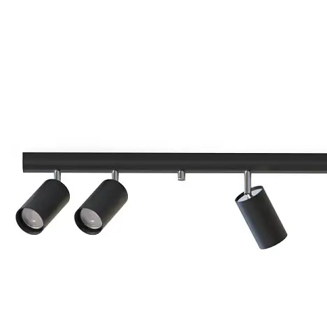 Sufitowa lampa regulowana EYE SPOT 6611 tuba metalowa czarna