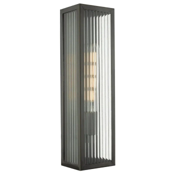 Prostokątna oprawa zewnętrzna Keegan KEE5063 metalowa IP44 czarny