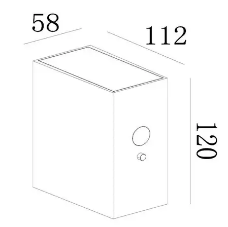 Kinkiet z czujnikiem ruchu BOLTON 15814/01/30 IP65 LED 1W 2850-3150K czarny